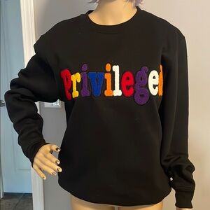 Black Privileged Sweater